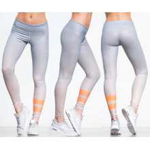 Fabricante ZC1704 Ginásio Calças Justas Esportes Mulheres leggings calças de yoga